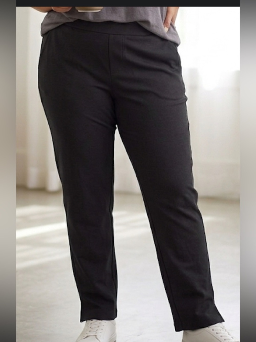 torrid Black Straight-Leg Ponte Pants